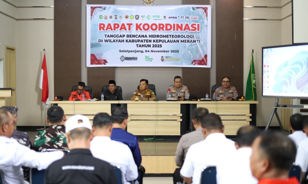 Pemkab Kepulauan Meranti Tetapkan Status Siaga Bencana Hidrometeorologi hingga Akhir 2025